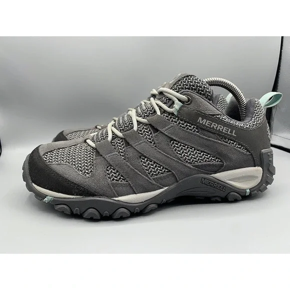 MERRELL ALVERSTONE Gray Outdoor Hiking Shoes J034612 Women's Size 9 M - Picture 1 of 11